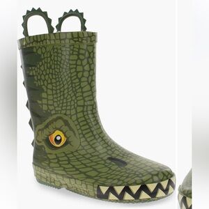 Western Chief Kids Green Crocodile Rain Boots